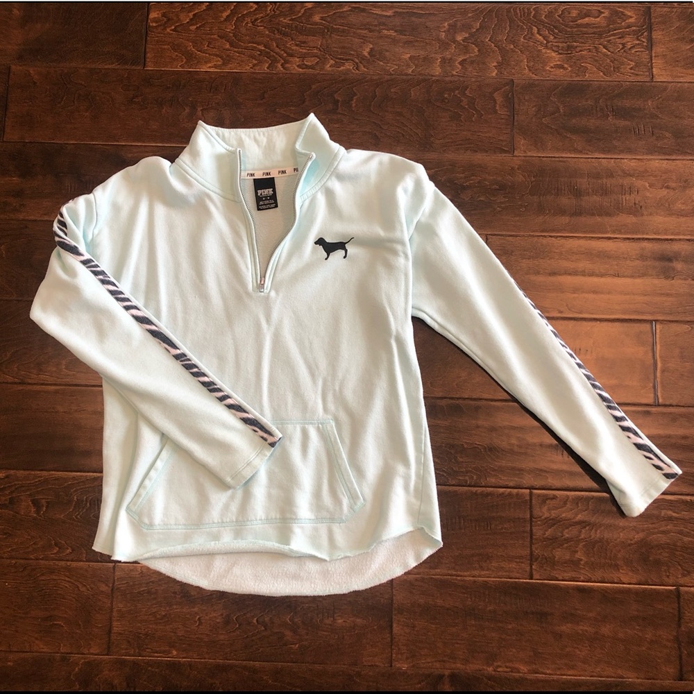 Victoria’s Secret PINK quarter zip mint color